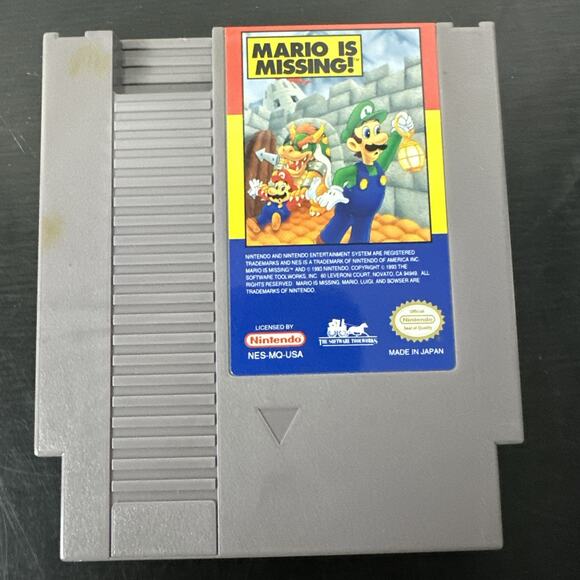 Mario is Missing (Nintendo Entertainment System, 1993) W/ Insert, Manual, Sleeve - Picture 2 of 14